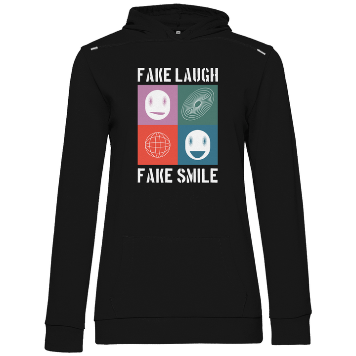 Fake Laugh Fake Smile - Damen Hoodie - Textilzauber