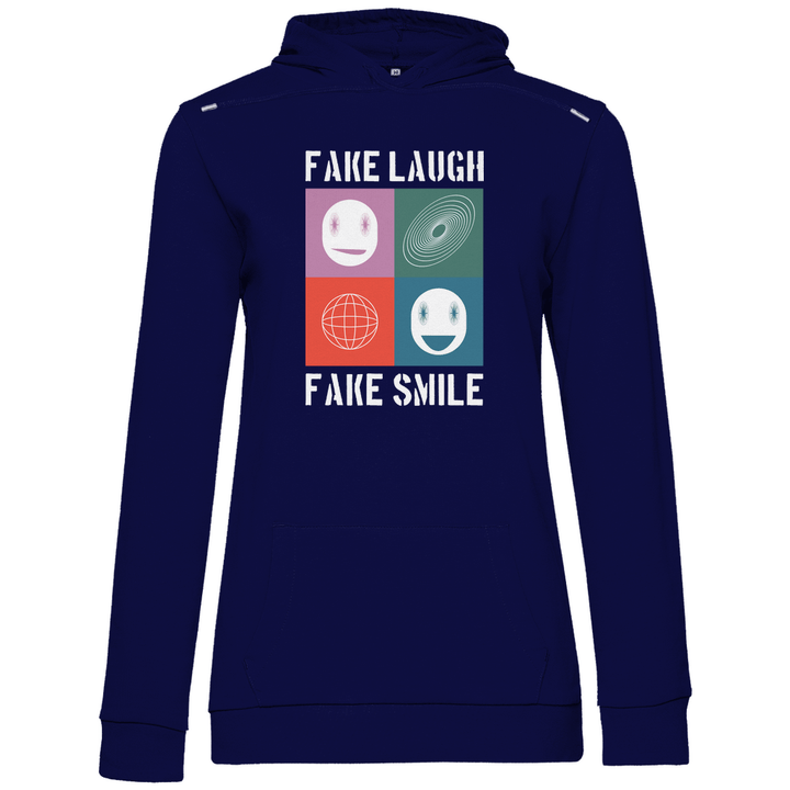 Fake Laugh Fake Smile - Damen Hoodie - Textilzauber