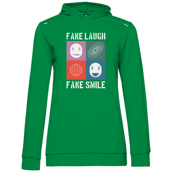 Fake Laugh Fake Smile - Damen Hoodie - Textilzauber