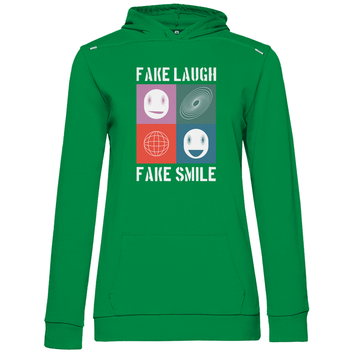 Fake Laugh Fake Smile - Damen Hoodie - Textilzauber