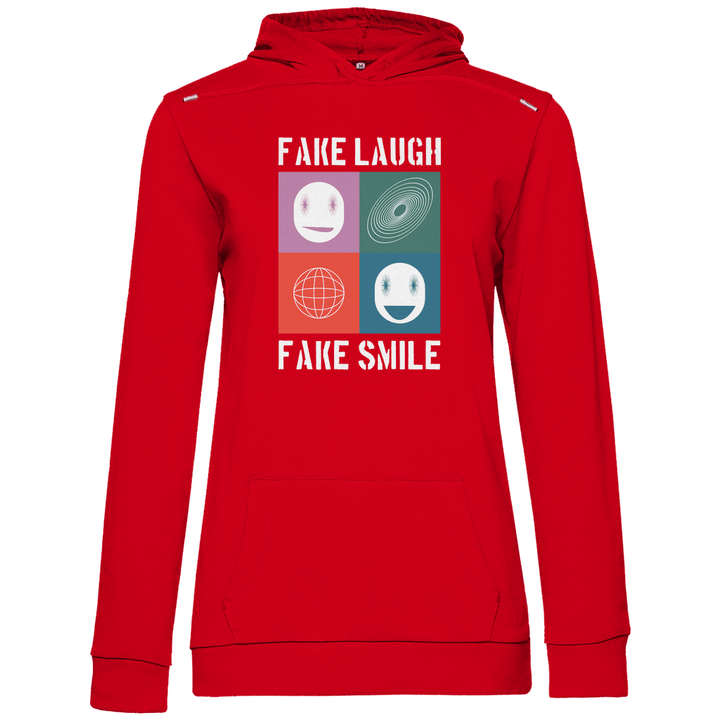 Fake Laugh Fake Smile - Damen Hoodie - Textilzauber