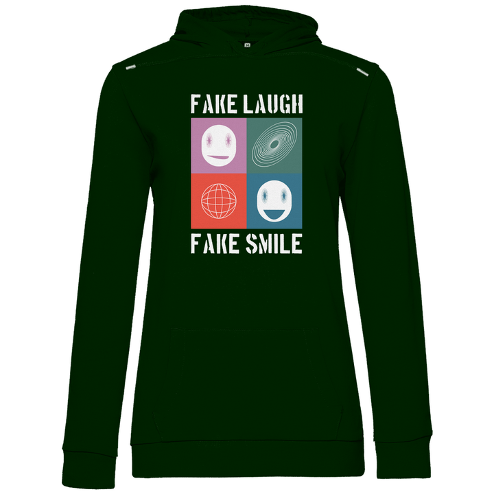 Fake Laugh Fake Smile - Damen Hoodie - Textilzauber