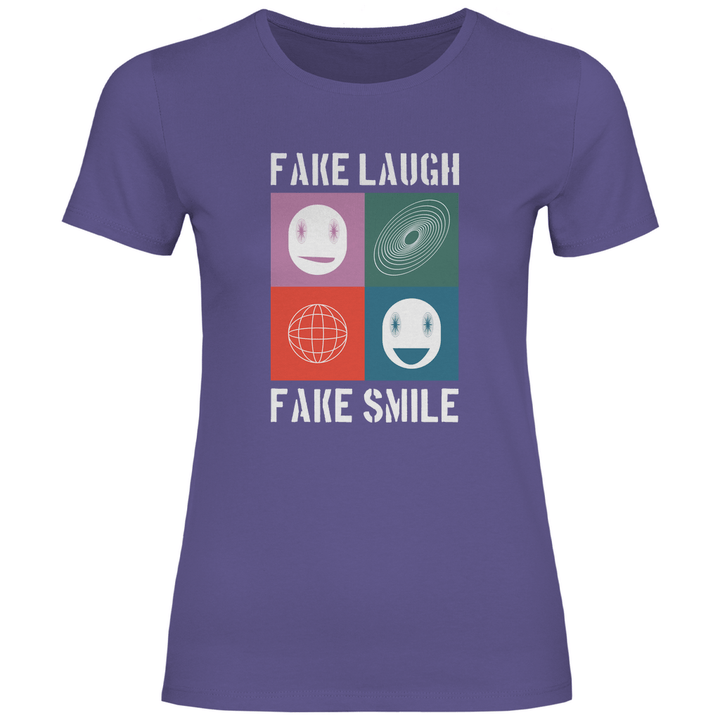 Fake Laugh Fake Smile - Damen T - Shirt - Textilzauber