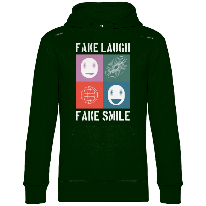 Fake Laugh Fake Smile - Herren Hoodie - Textilzauber