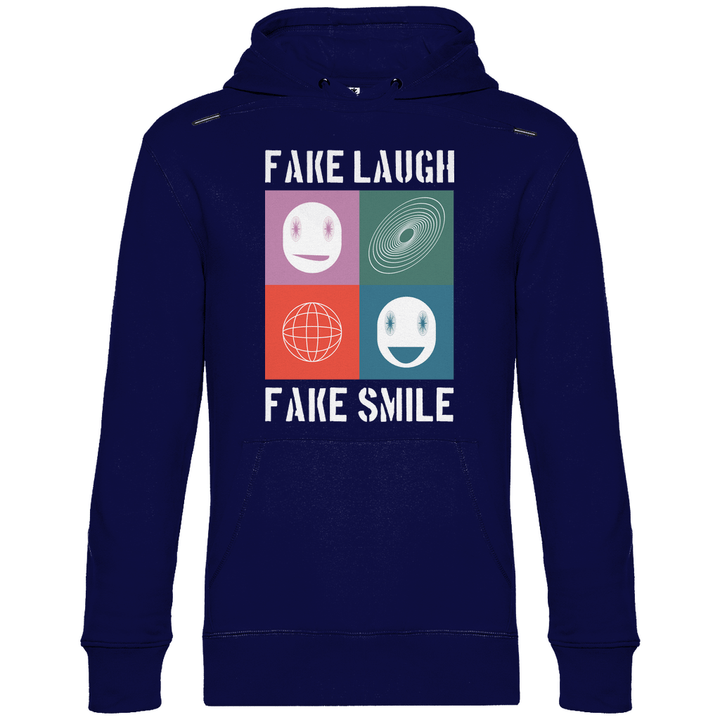 Fake Laugh Fake Smile - Herren Hoodie - Textilzauber