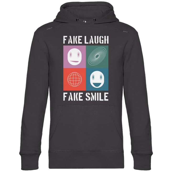 Fake Laugh Fake Smile - Herren Hoodie - Textilzauber