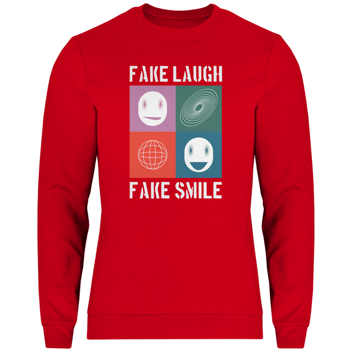 Fake Laugh Fake Smile - Herren Sweatshirt - Textilzauber