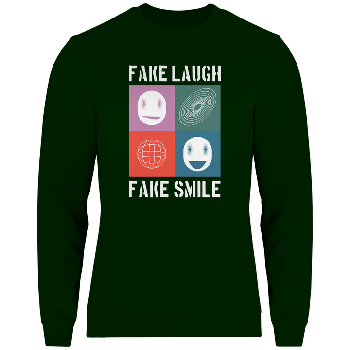 Fake Laugh Fake Smile - Herren Sweatshirt - Textilzauber