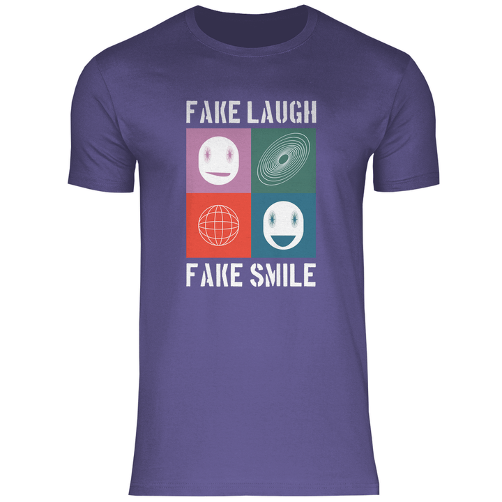 Fake Laugh Fake Smile - Herren T - Shirt - Textilzauber