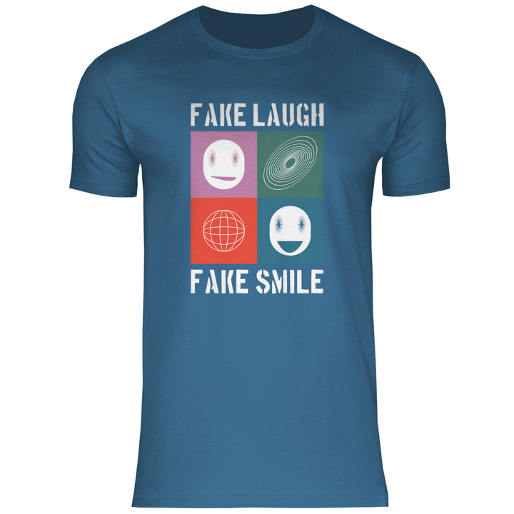 Fake Laugh Fake Smile - Herren T - Shirt - Textilzauber