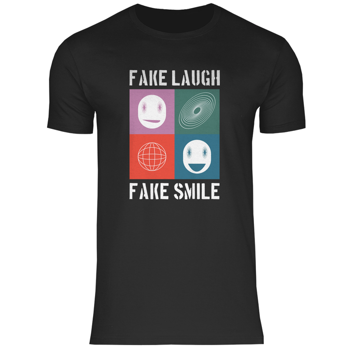 Fake Laugh Fake Smile - Herren T - Shirt - Textilzauber