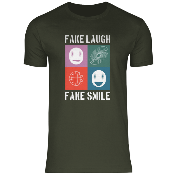 Fake Laugh Fake Smile - Herren T - Shirt - Textilzauber