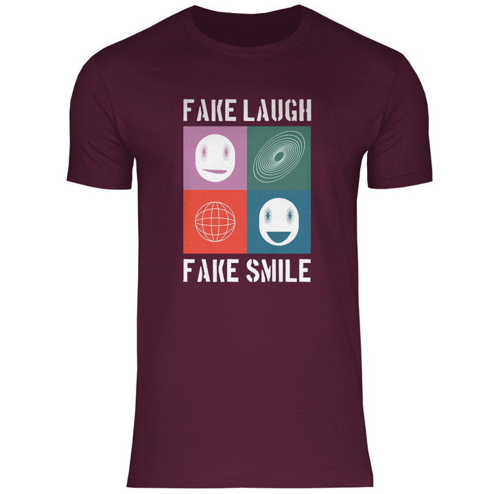 Fake Laugh Fake Smile - Herren T - Shirt - Textilzauber