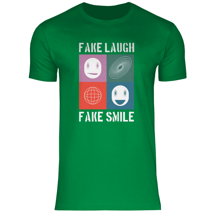 Fake Laugh Fake Smile - Herren T - Shirt - Textilzauber
