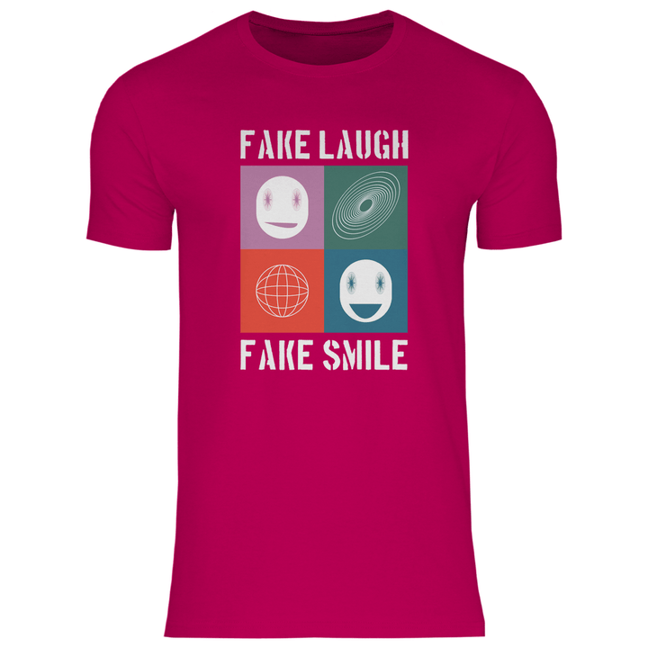 Fake Laugh Fake Smile - Herren T - Shirt - Textilzauber