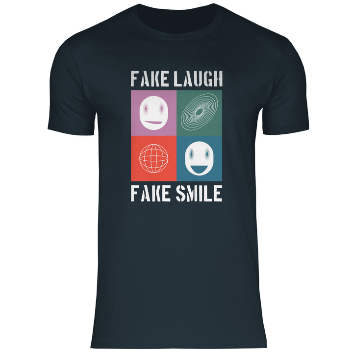 Fake Laugh Fake Smile - Herren T - Shirt - Textilzauber