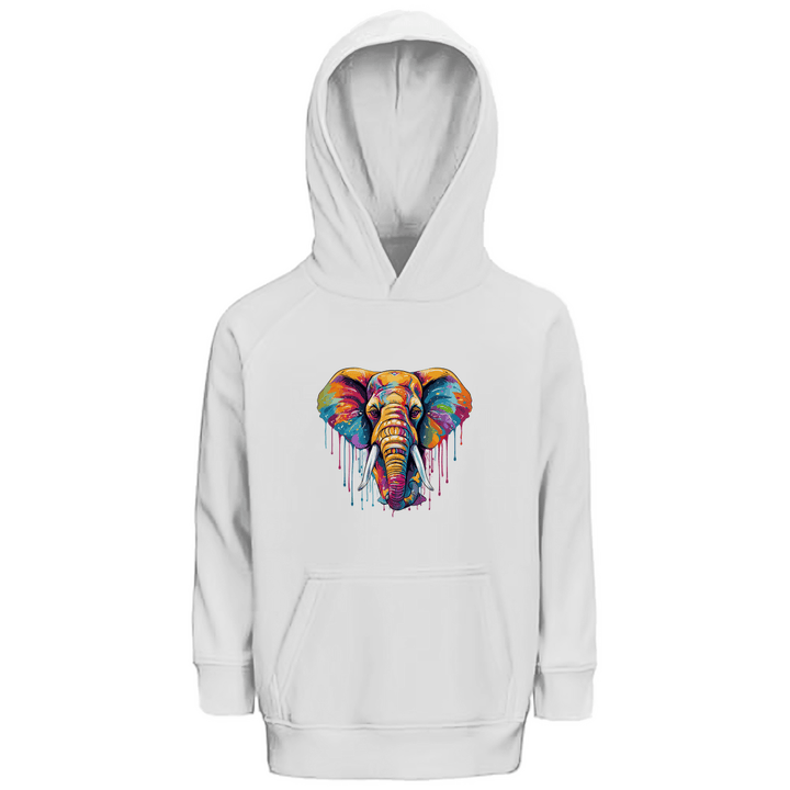 Farbenelefant - Premium Bio Kinderhoodie - Textilzauber