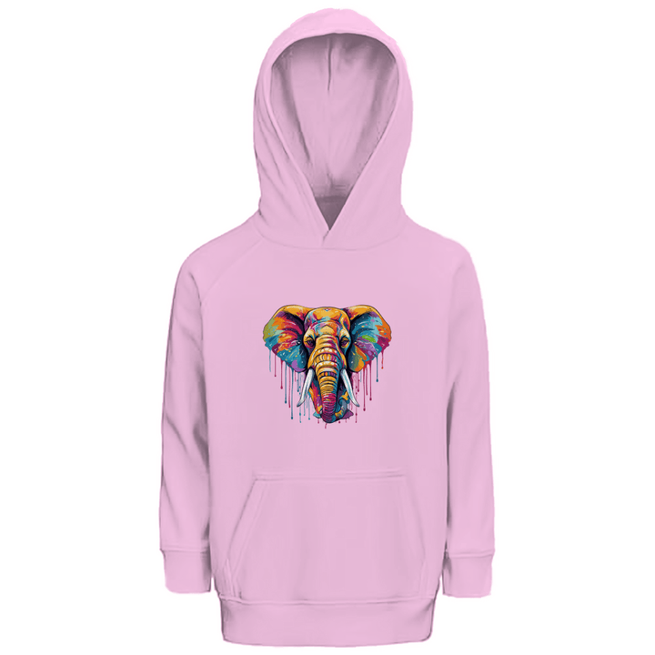 Farbenelefant - Premium Bio Kinderhoodie - Textilzauber