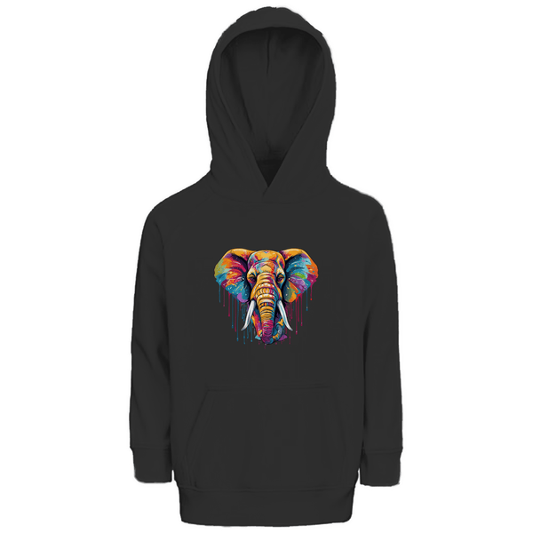 Farbenelefant - Premium Bio Kinderhoodie - Textilzauber