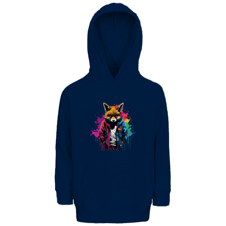 Farbenfuchs - Premium Bio Kinderhoodie - Textilzauber