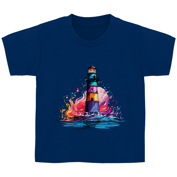 Farbenleuchtturm - Kinder T - Shirt - Textilzauber