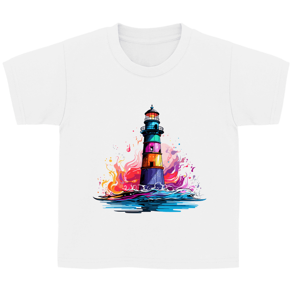 Farbenleuchtturm - Kinder T - Shirt - Textilzauber