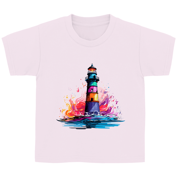 Farbenleuchtturm - Kinder T - Shirt - Textilzauber