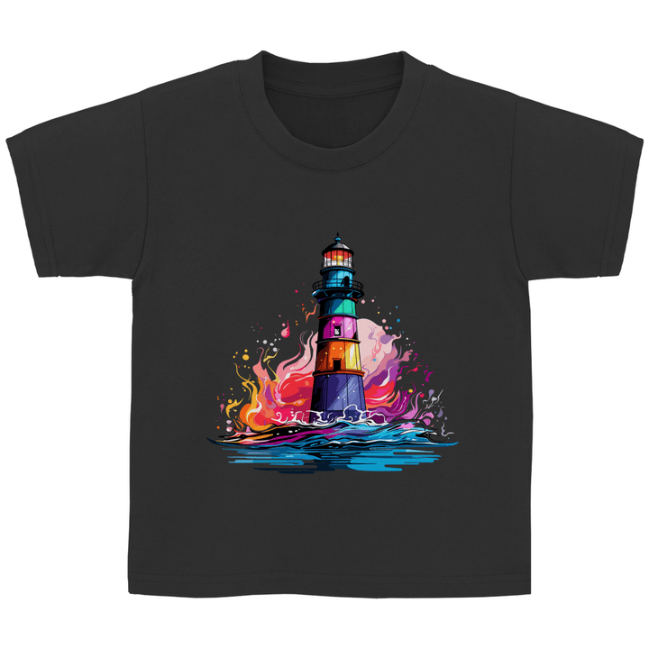 Farbenleuchtturm - Kinder T - Shirt - Textilzauber