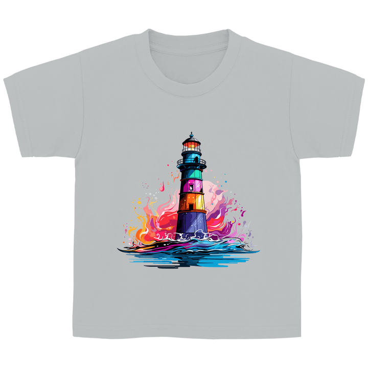 Farbenleuchtturm - Kinder T - Shirt - Textilzauber