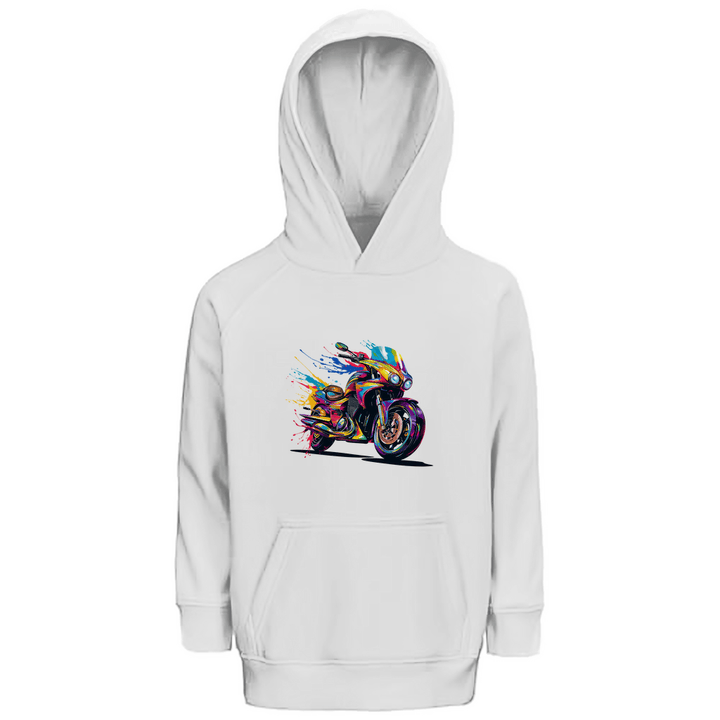 Farbrausch - Premium Bio Kinderhoodie - Textilzauber
