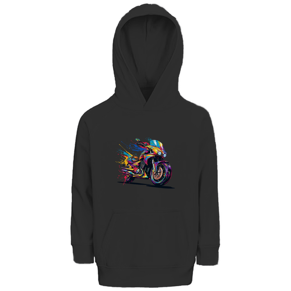 Farbrausch - Premium Bio Kinderhoodie - Textilzauber
