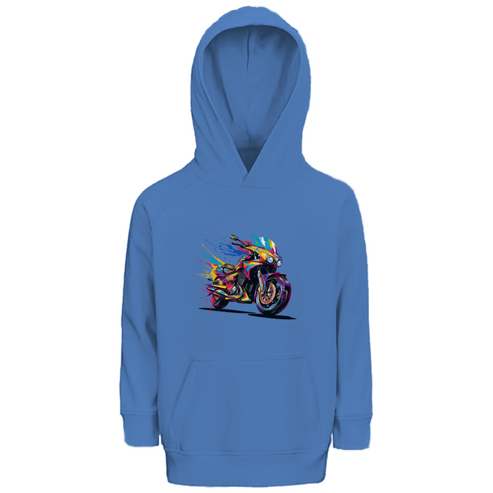 Farbrausch - Premium Bio Kinderhoodie - Textilzauber