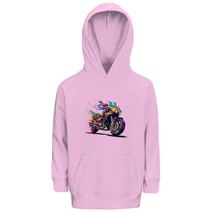 Farbrausch - Premium Bio Kinderhoodie - Textilzauber