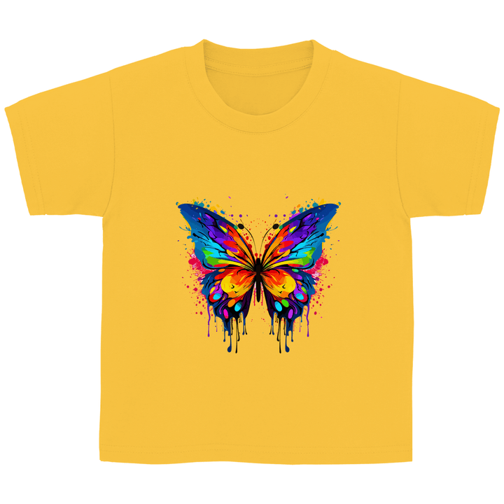 Farbschmetterling - Kinder T - Shirt - Textilzauber