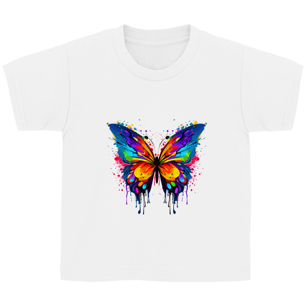 Farbschmetterling - Kinder T - Shirt - Textilzauber