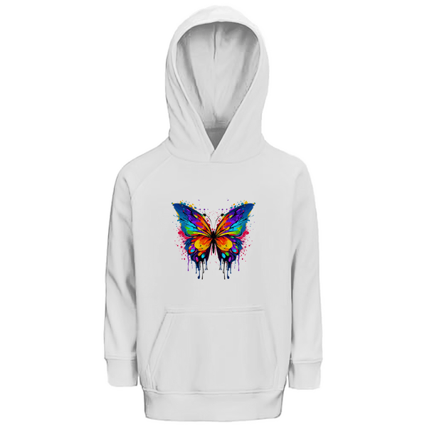 Farbschmetterling - Premium Bio Kinderhoodie - Textilzauber