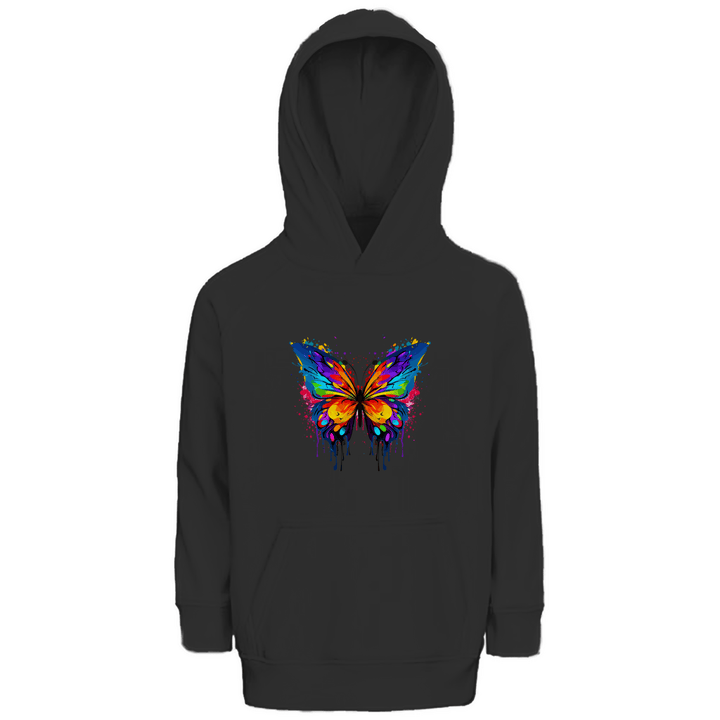 Farbschmetterling - Premium Bio Kinderhoodie - Textilzauber