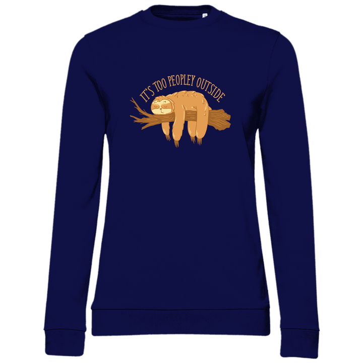 Faultier Antisocial - Damen Sweatshirt - Textilzauber
