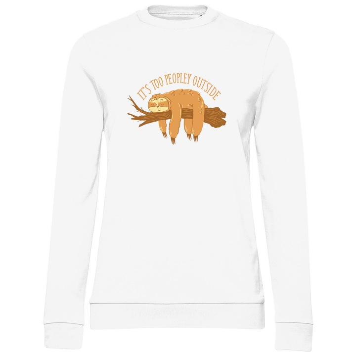 Faultier Antisocial - Damen Sweatshirt - Textilzauber