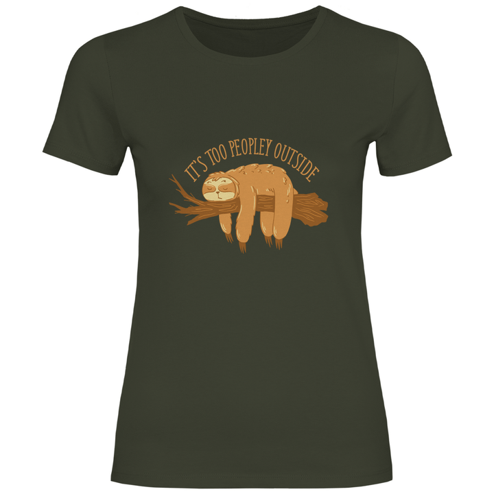 Faultier Antisocial - Damen T - Shirt - Textilzauber