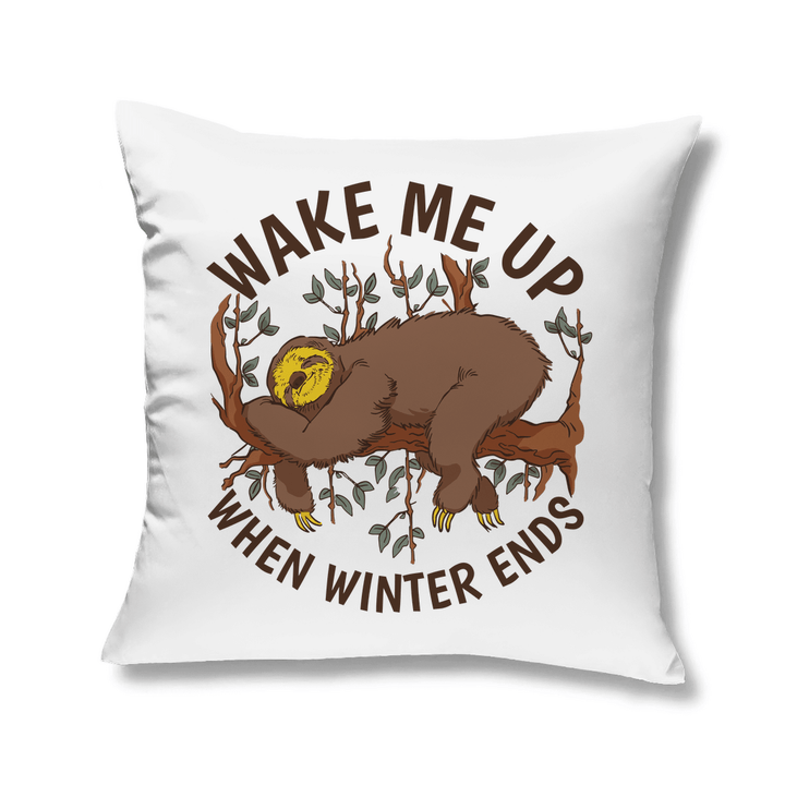 Faultier Wake me up... Dekokissen - Textilzauber