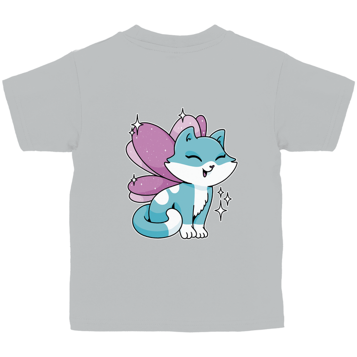 Feenkatze - Kinder T - Shirt mit Rückendruck - Textilzauber