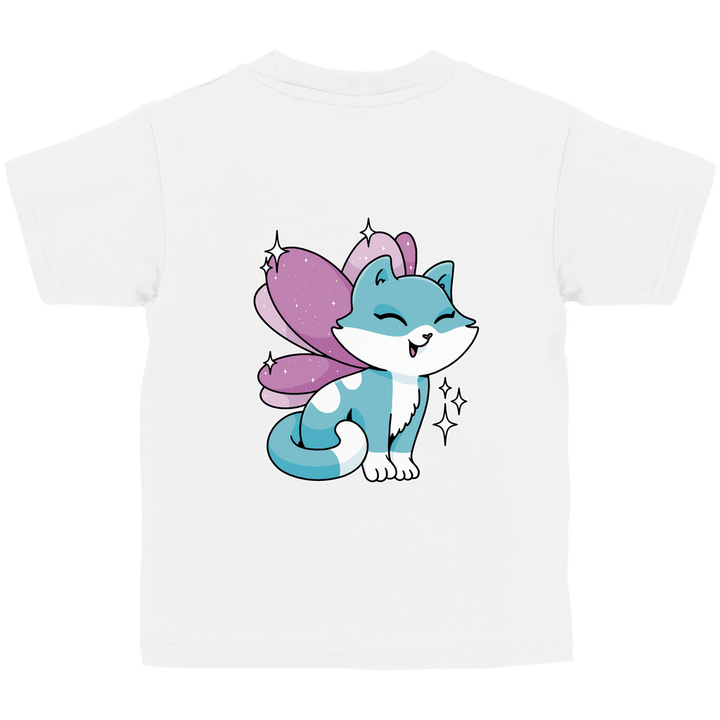 Feenkatze - Kinder T - Shirt mit Rückendruck - Textilzauber