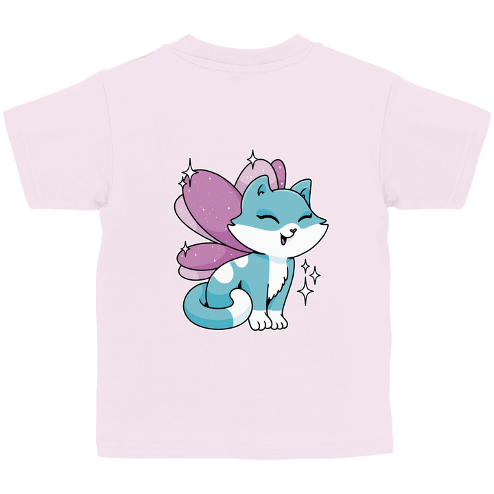 Feenkatze - Kinder T - Shirt mit Rückendruck - Textilzauber
