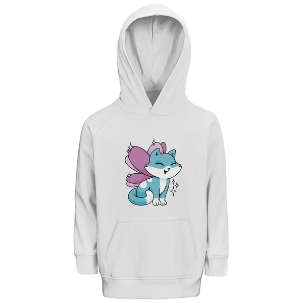 Feenkatze - Premium Bio Kinderhoodie - Textilzauber