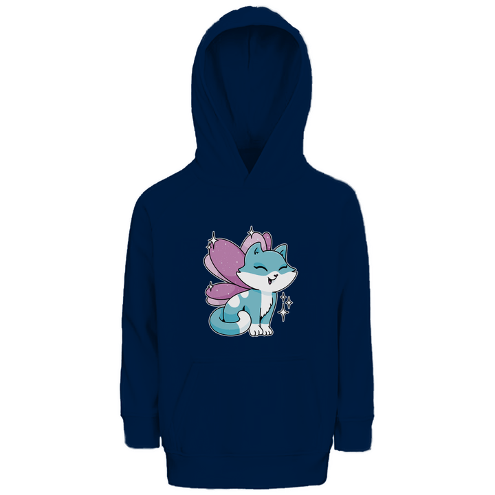 Feenkatze - Premium Bio Kinderhoodie - Textilzauber