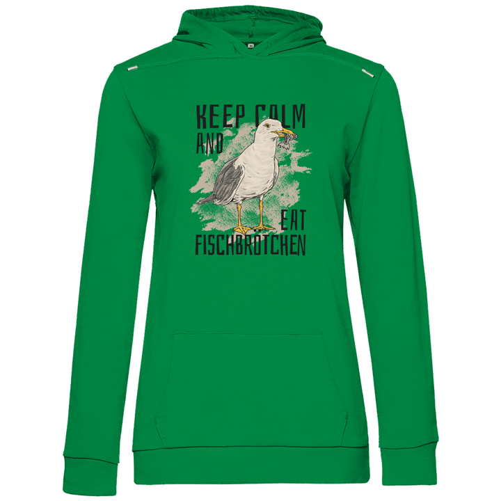 Fischbrötchen Möwe - Damen Hoodie - Textilzauber