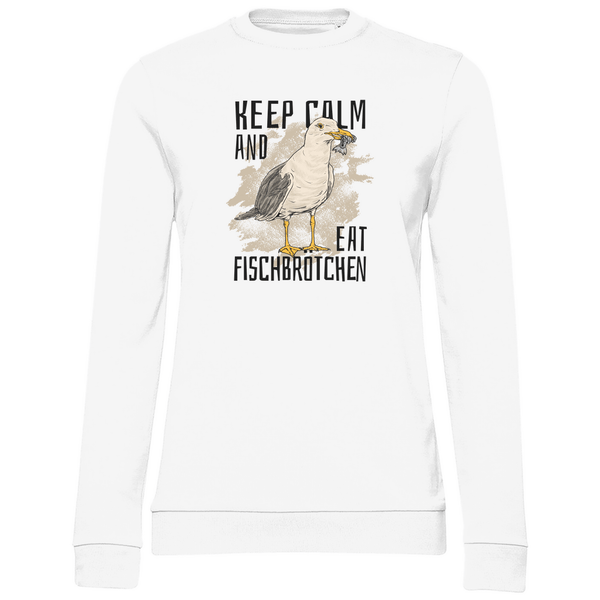 Fischbrötchen Möwe - Damen Sweatshirt - Textilzauber
