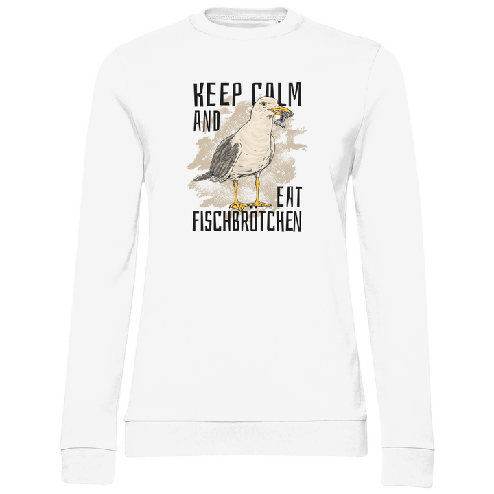 Fischbrötchen Möwe - Damen Sweatshirt - Textilzauber