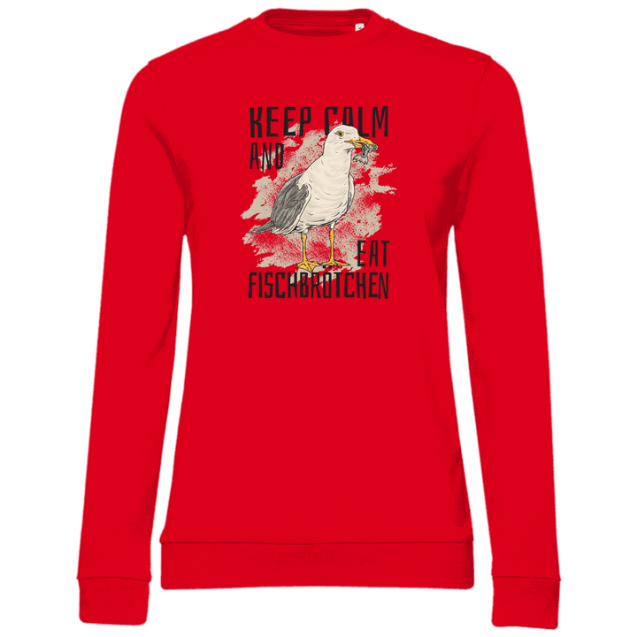 Fischbrötchen Möwe - Damen Sweatshirt - Textilzauber